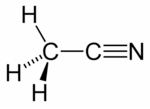 
Acetonitril molecule.
